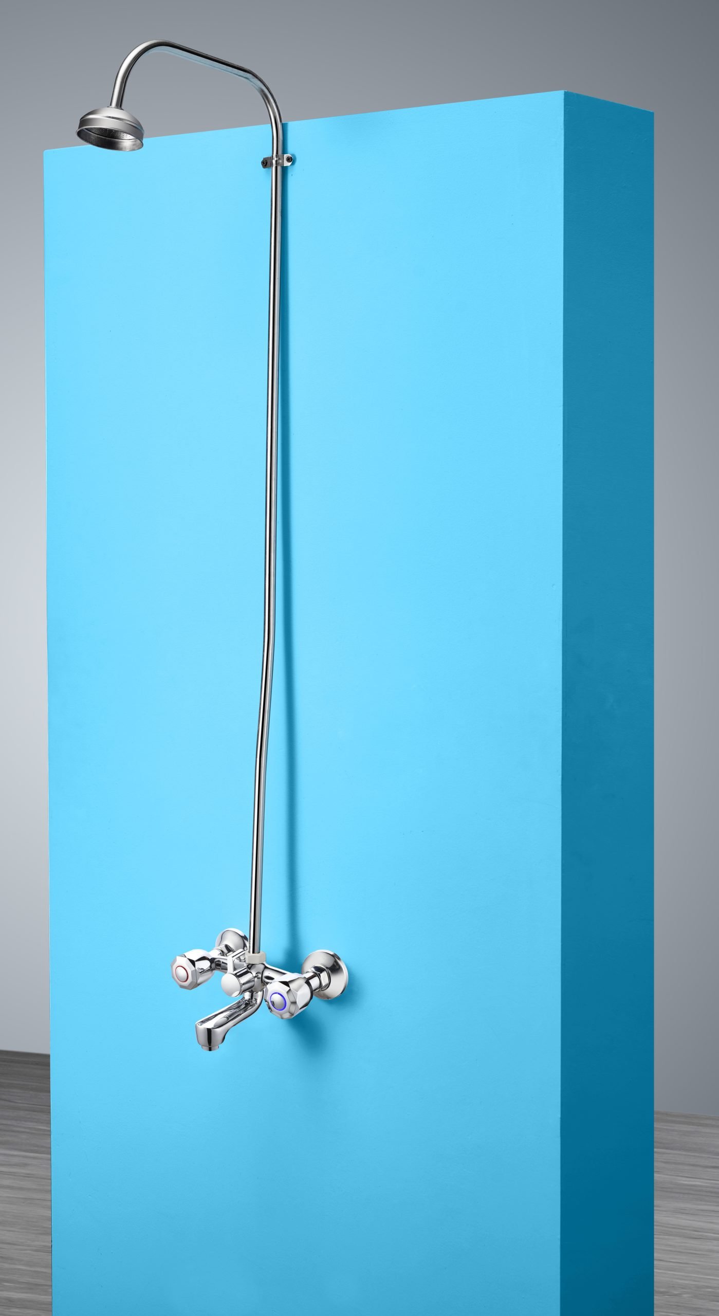 Double Handle Wall-Mounted Bath Mixer