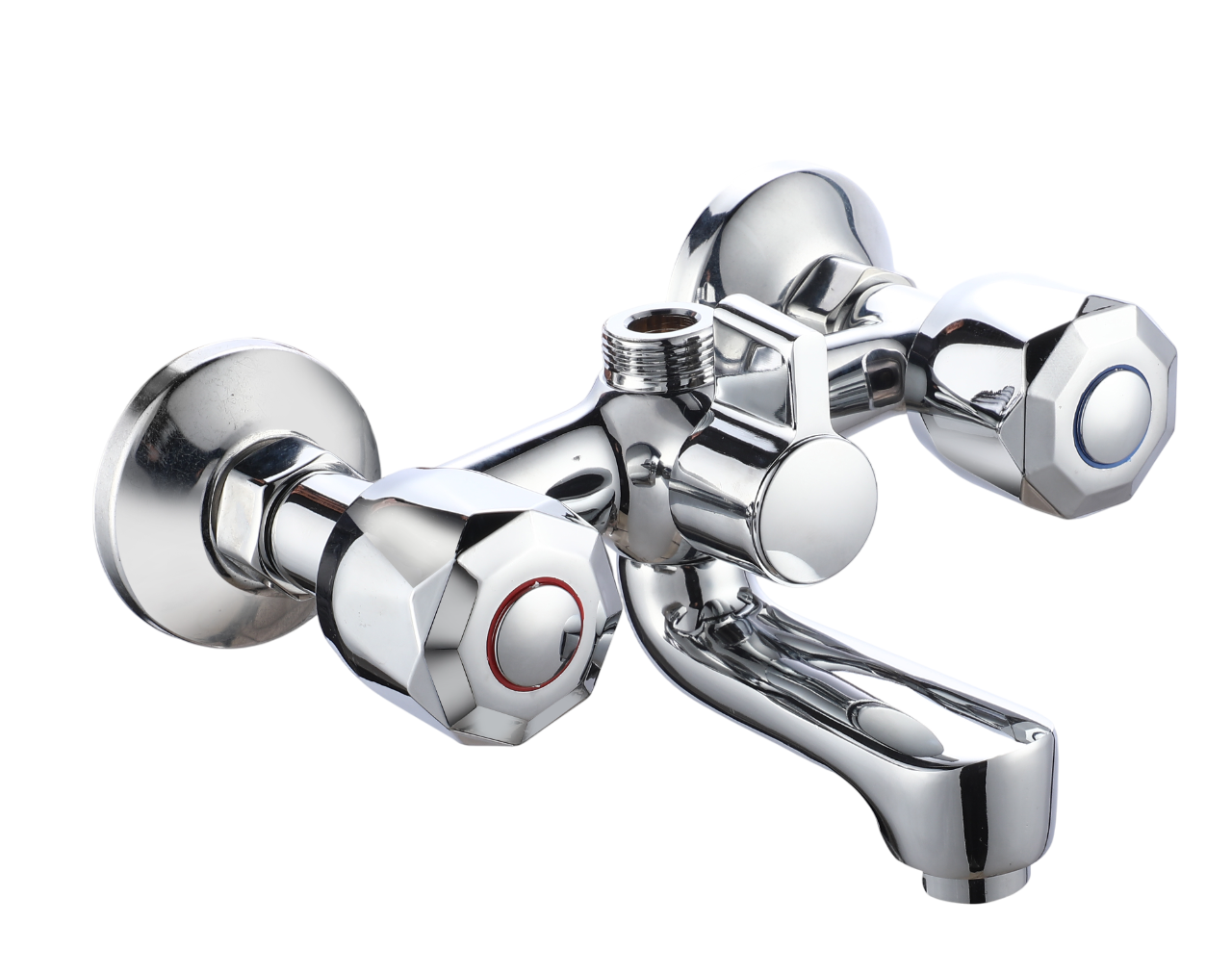 Double Handle Wall-Mounted Bath Mixer