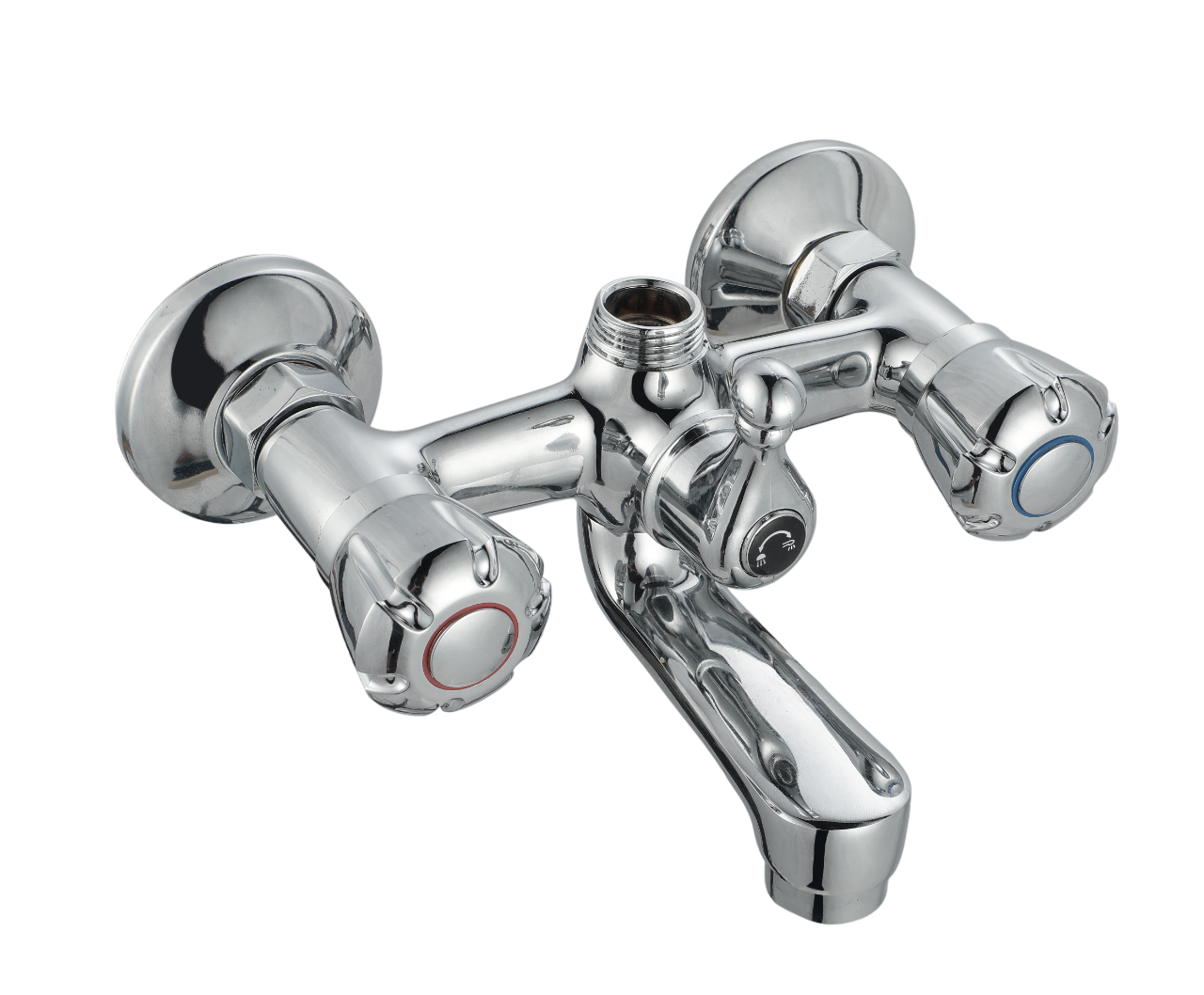 Double Handle Wall-Mounted Bath Mixer