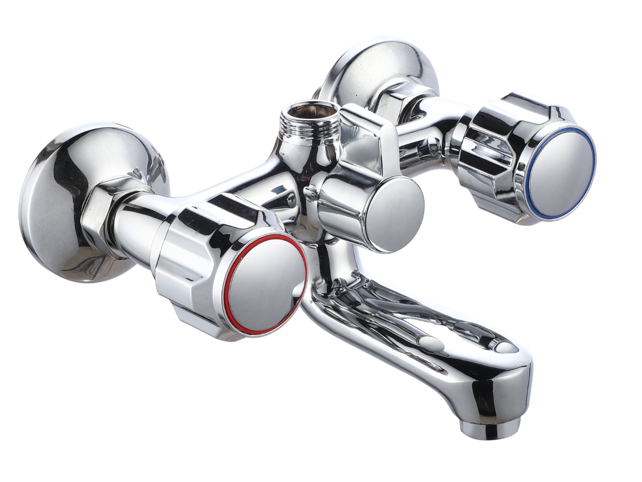 Double Handle Wall-Mounted Bath Mixer