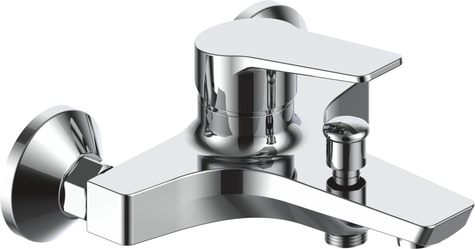 Single Lever Wall-Mounted Bath Mixer