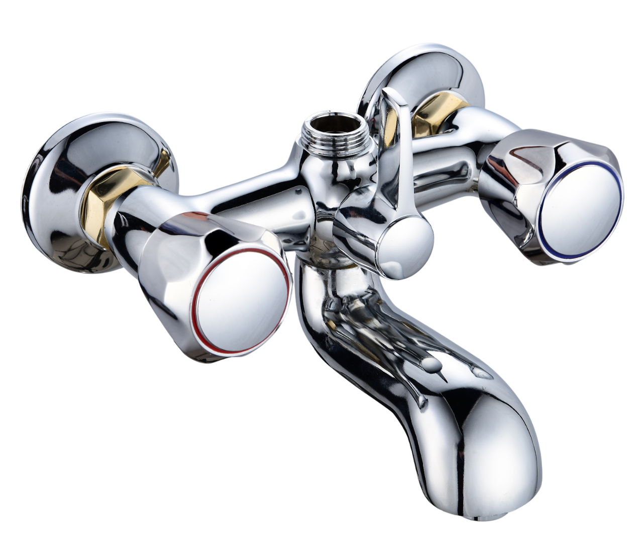 Double Handle Wall-Mounted Bath Mixer